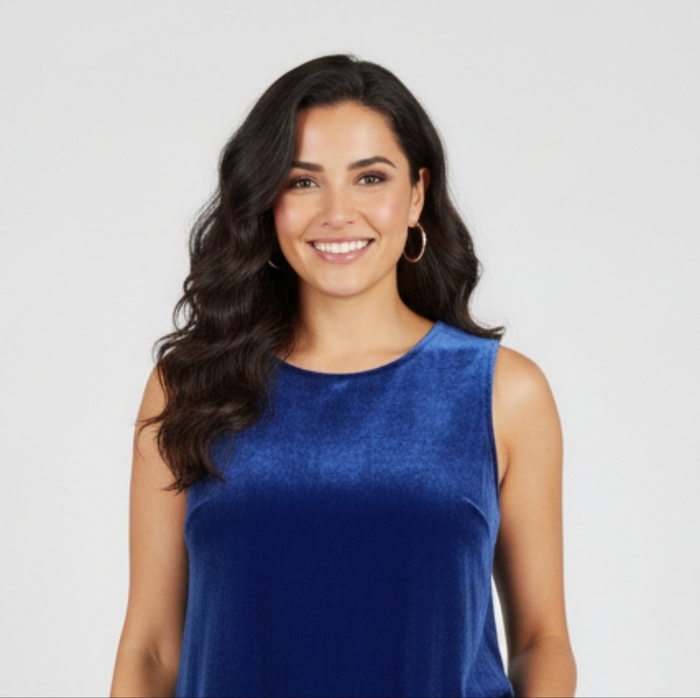 J. Crew Blue Sleeveless Top